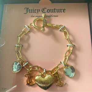 NWT-JUICY COUTURE-GOLD TONE HEART CHARM BRACELET
Brand new in box